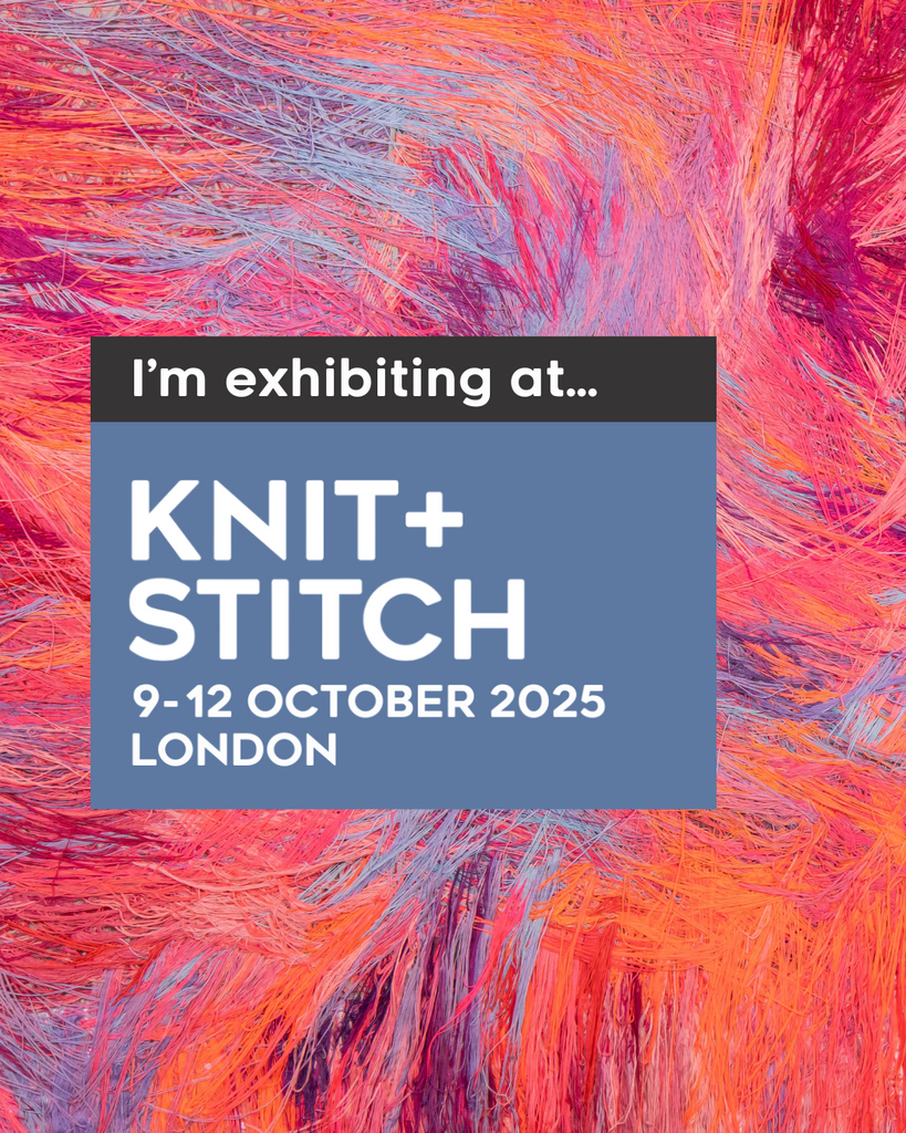 I'm exhibiting at Knit+Stitch this October