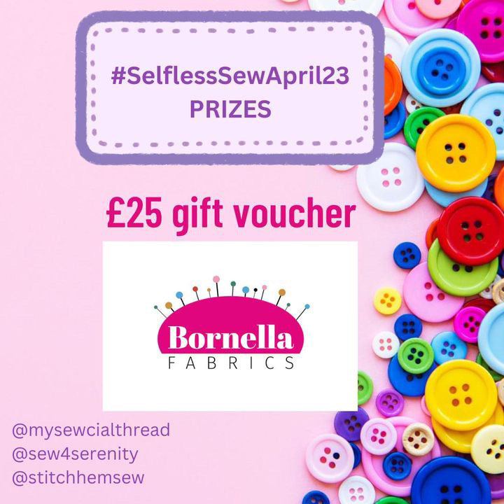 Bornella Fabrics are sponsoring #SelflessSewApril23