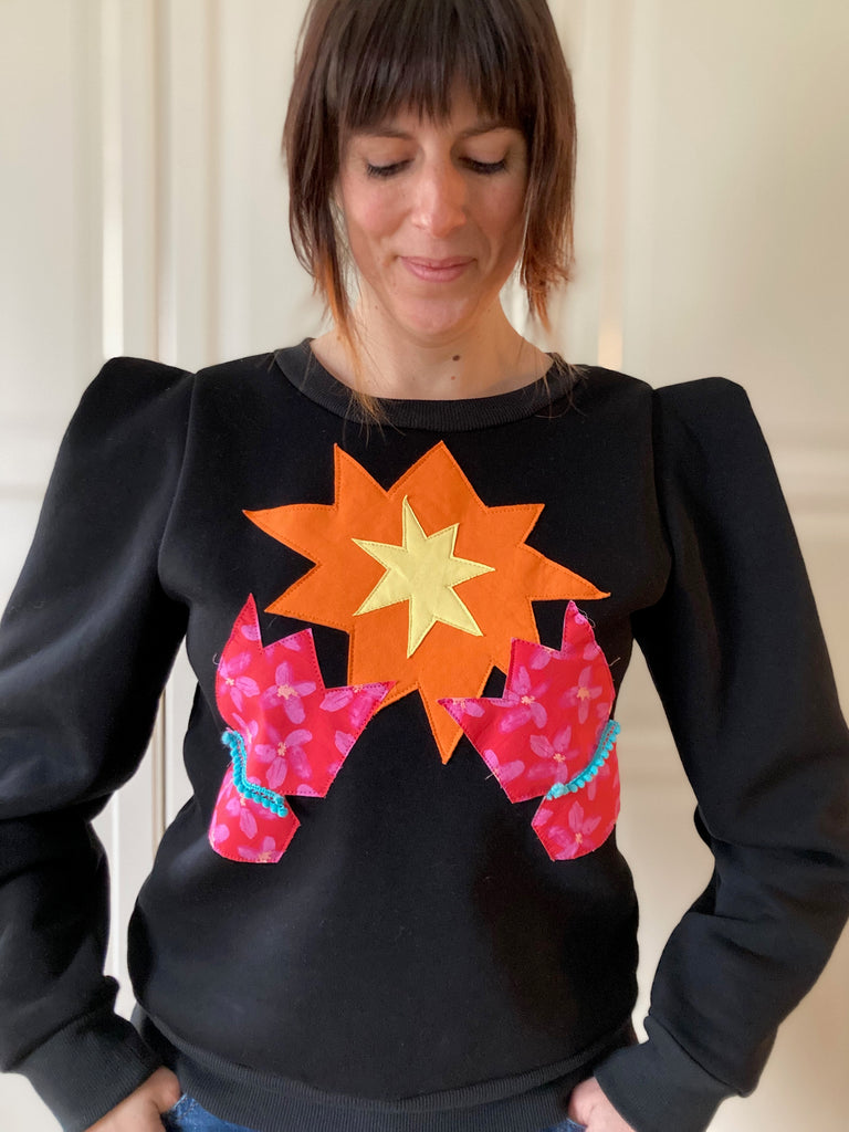 Appliqué Scraps Christmas Jumper